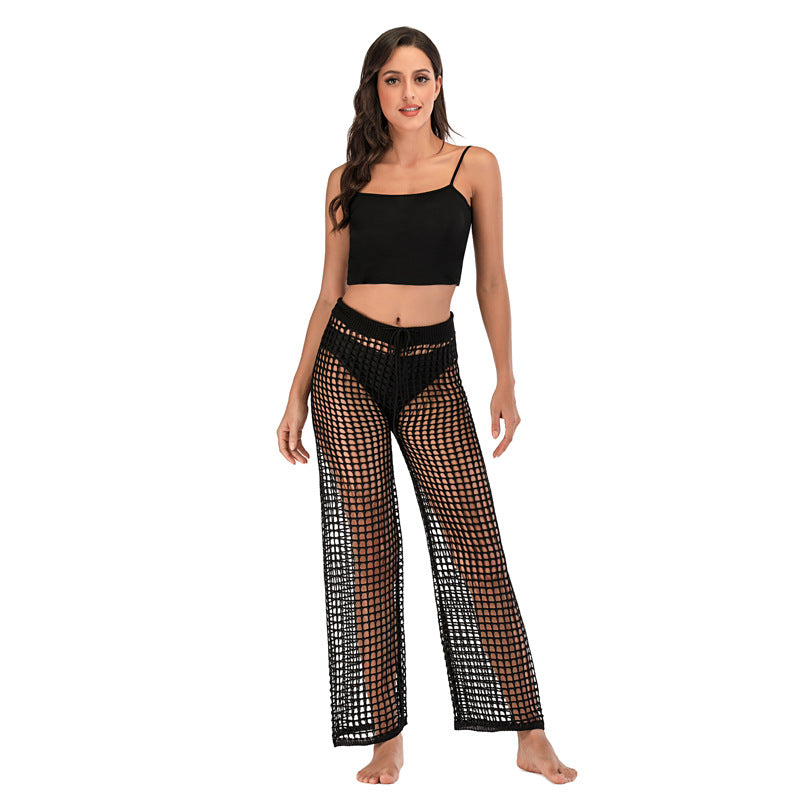 2020 Women's Crochet Hollow Beach Pants for Casual Wear