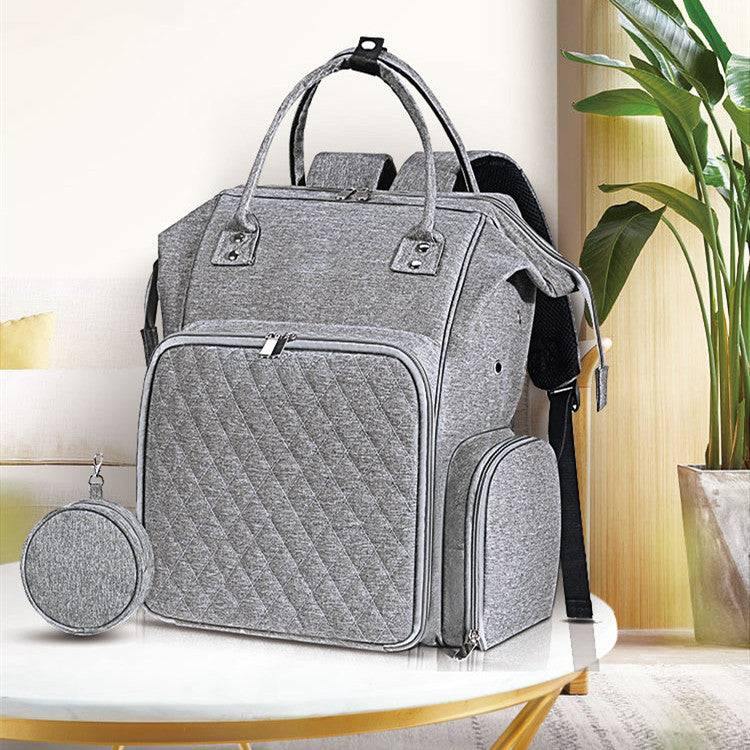 Double Shoulder Wool Crochet Storage Bag for Home Use