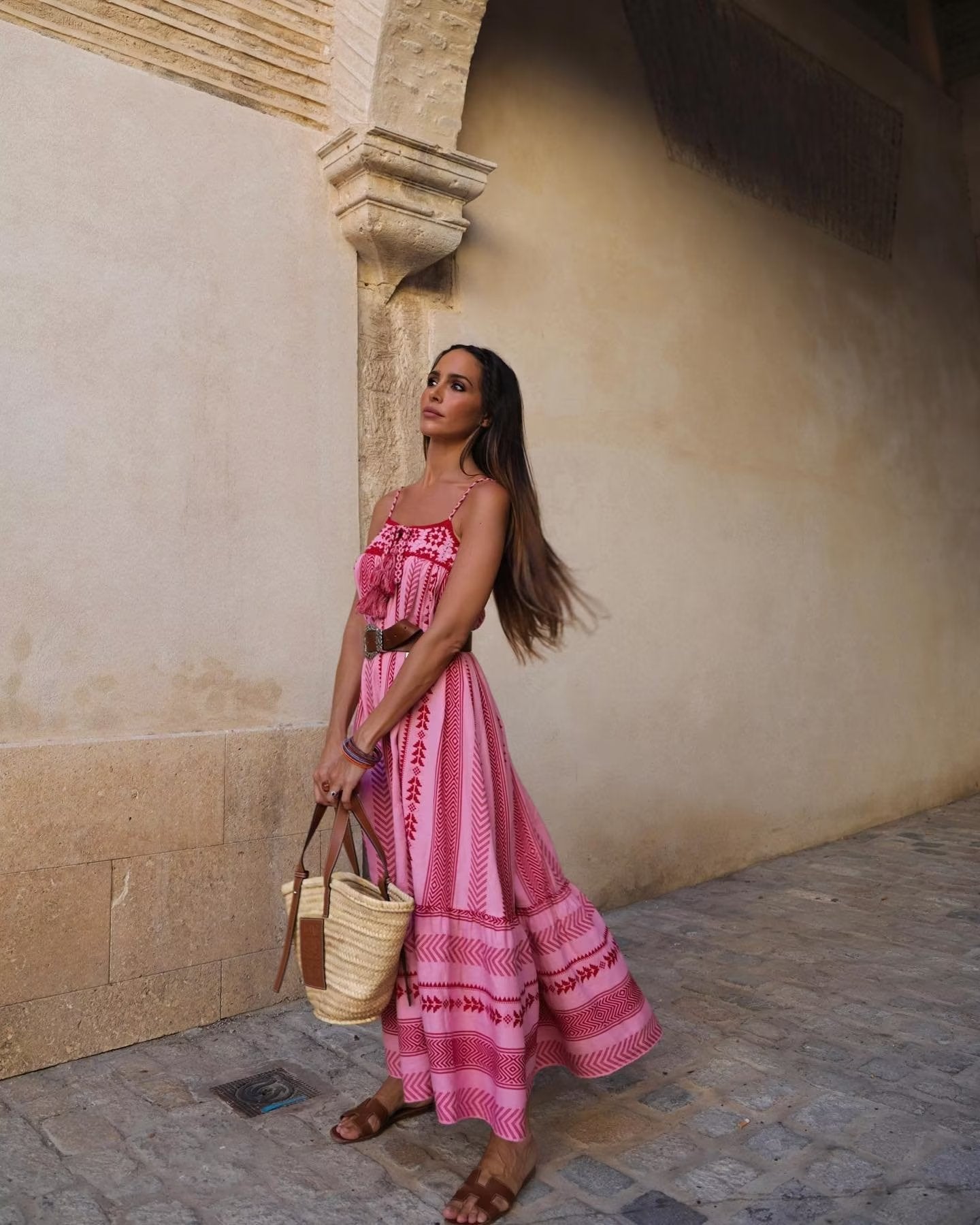 Women's Sexy Fringe Strap Long Dress with Crochet Knitting