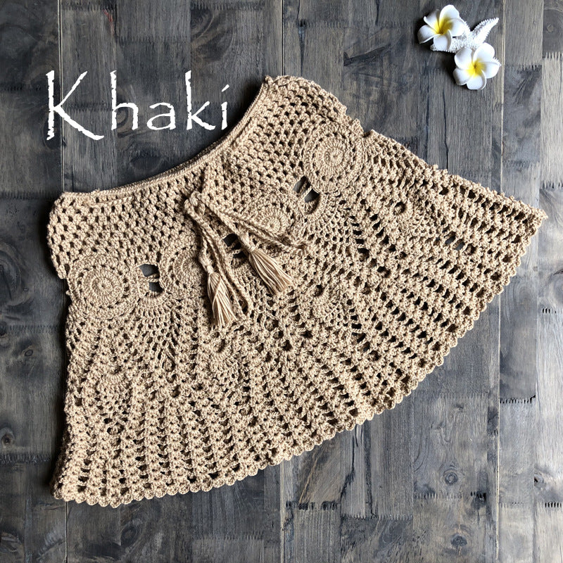 Handmade Crochet Bikini Skirt and Yoga Top