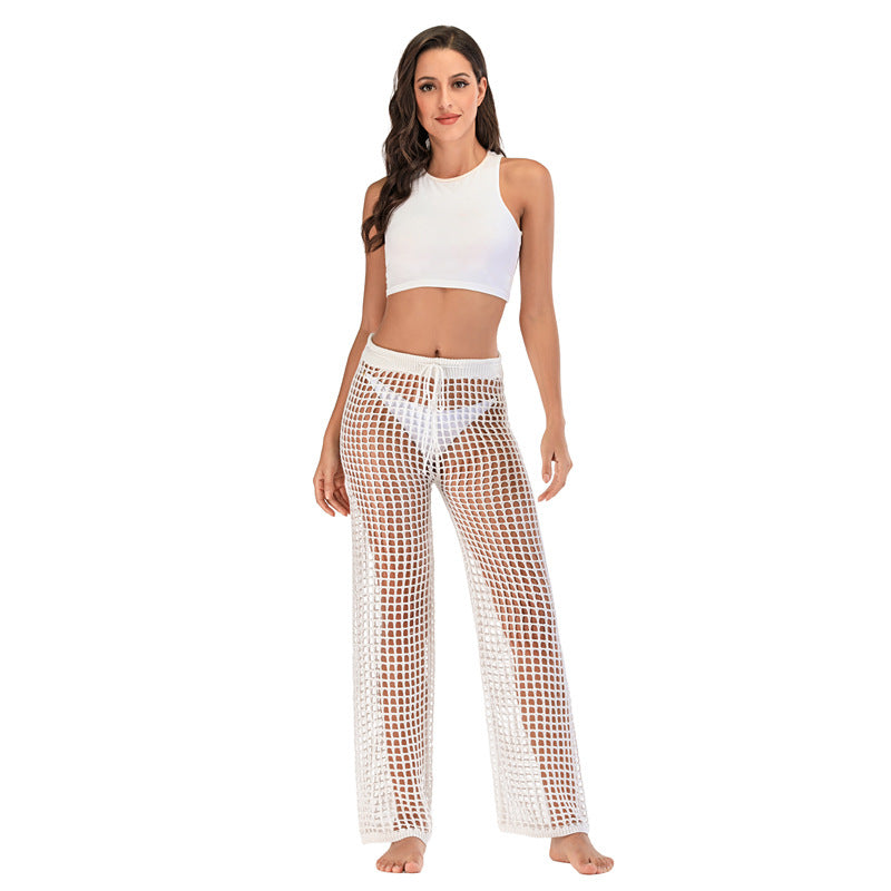 2020 Women's Crochet Hollow Beach Pants for Casual Wear