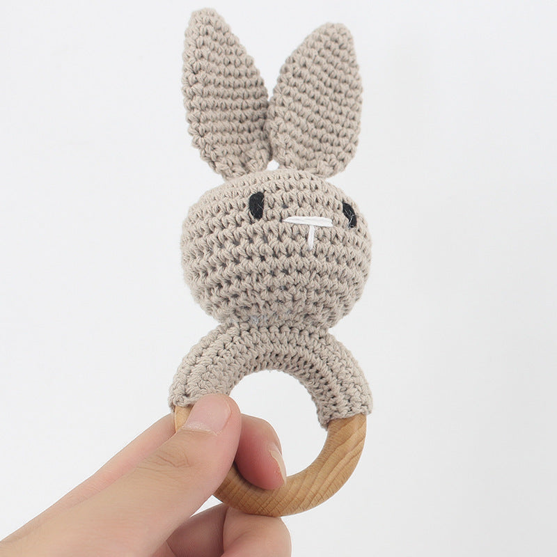 Baby Crochet Animal Rattle and Soothing Chew Toy