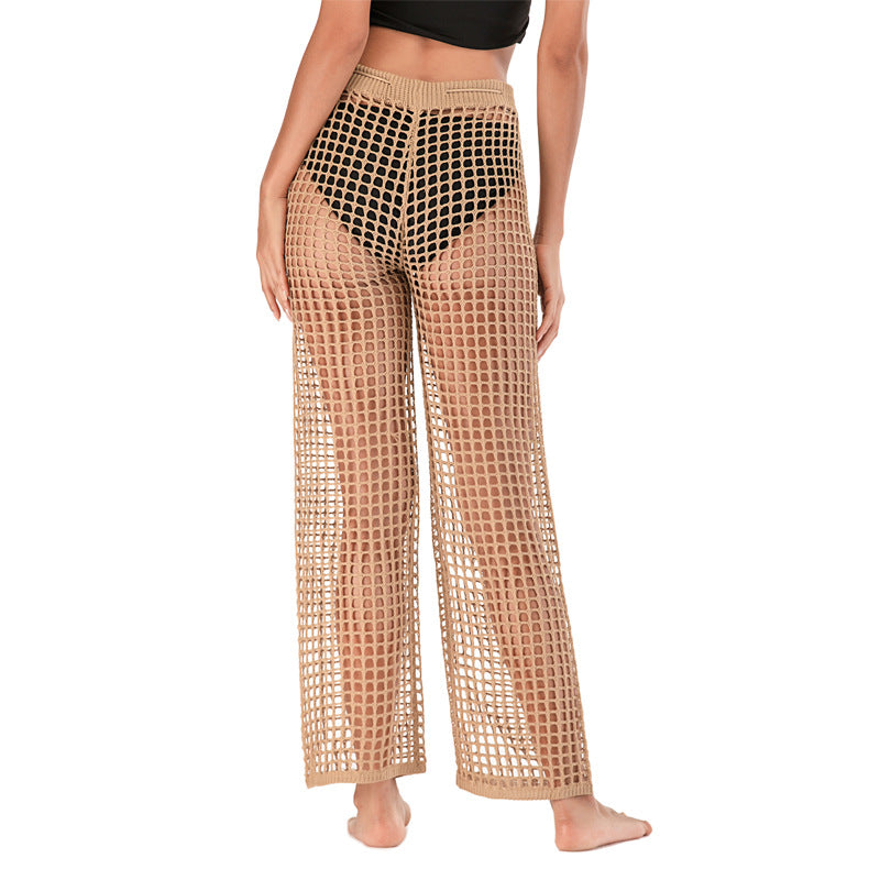 2020 Women's Crochet Hollow Beach Pants for Casual Wear