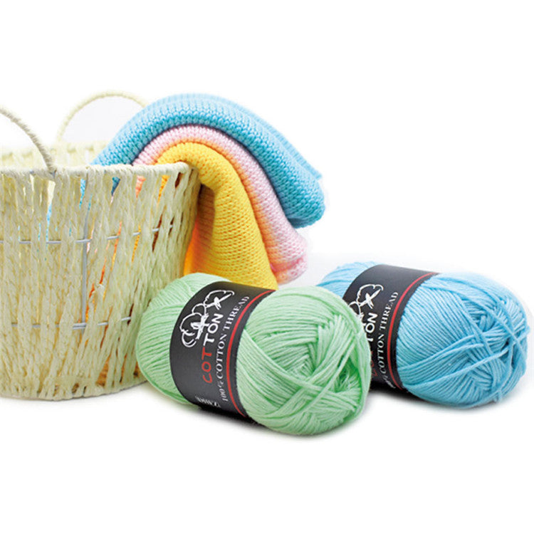 8-Ply Cotton Yarn for Baby Knitting and Crochet