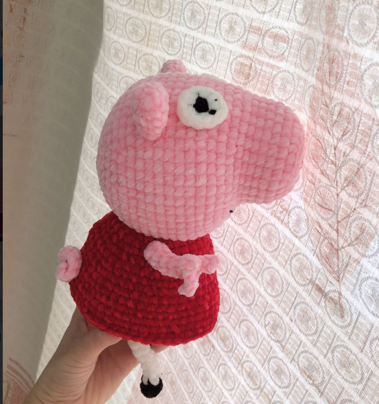 Handmade Crochet Doll Kit - Peppa Pig with Tutorial