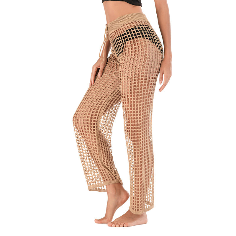 2020 Women's Crochet Hollow Beach Pants for Casual Wear