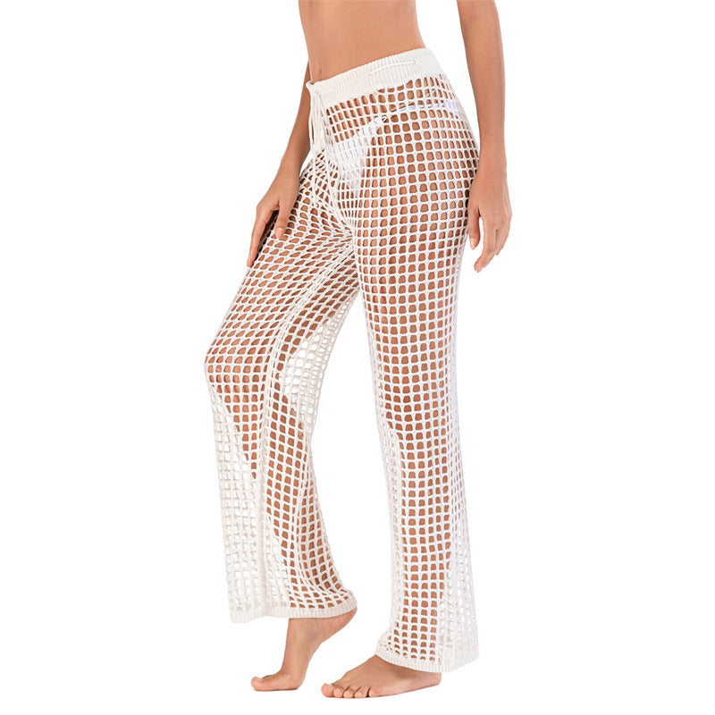 2020 Women's Crochet Hollow Beach Pants for Casual Wear