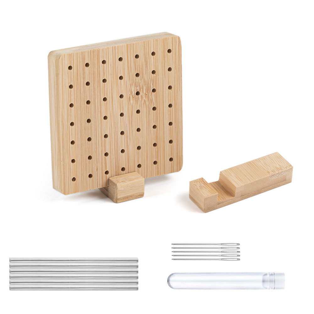 New DIY Yarn Weaving Mat with Bamboo Crochet Board