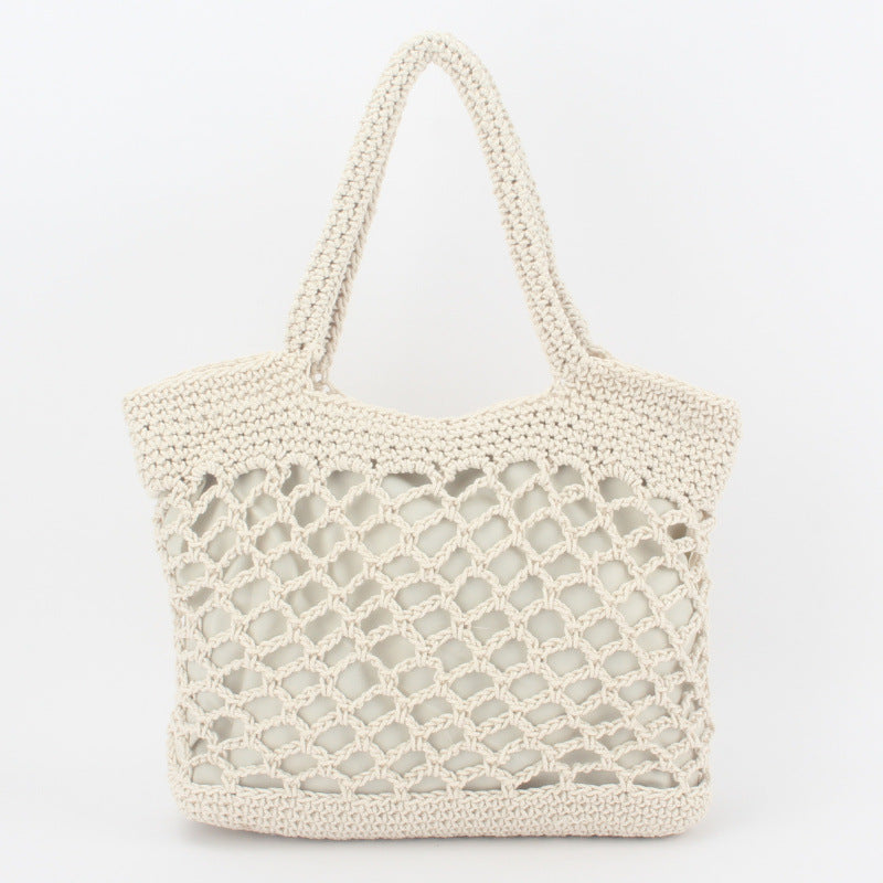 New Crochet Beach Handbag for Girls - Summer Woven Tote