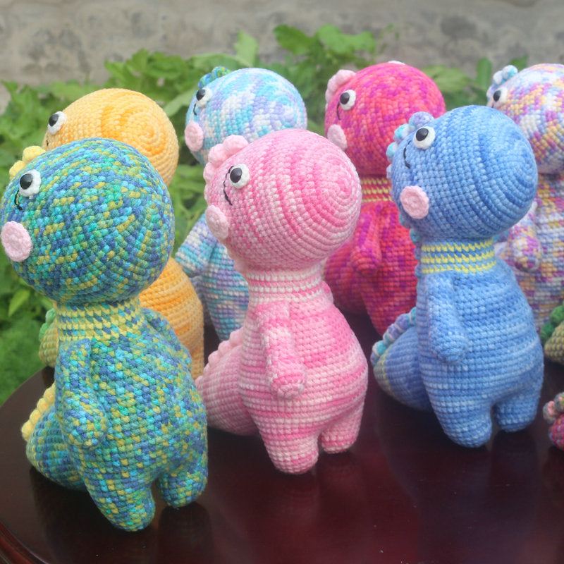 DIY Crochet Kit for Baby Dinosaur Plush Toy