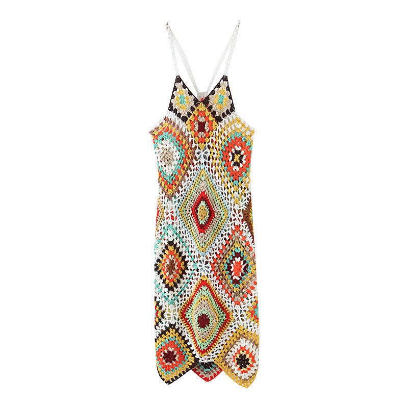 2020 Women's Spring Knitted Crochet Dress Wholesale