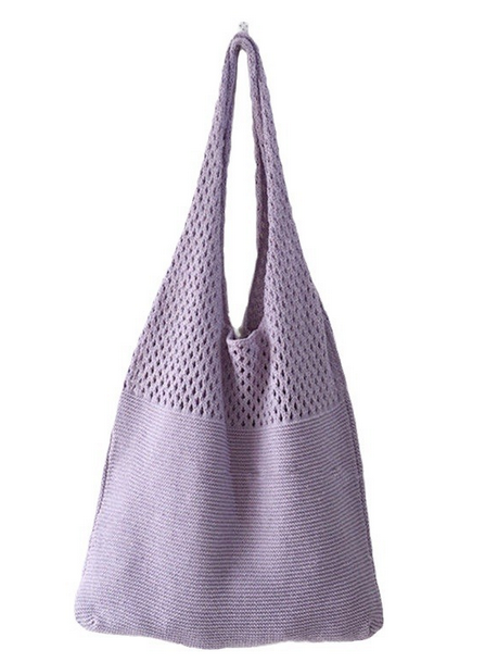 Vintage Crochet Bag - Large Capacity for Women