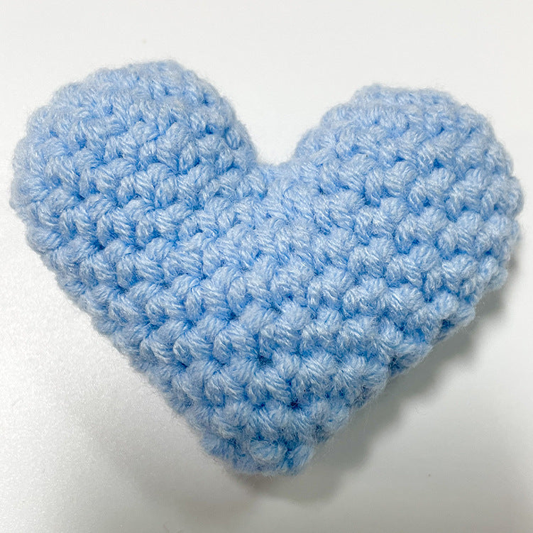 Handmade Crochet Heart Fabric Accessories and Materials