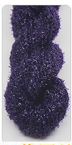 Acrylic Yarn with Metallic Thread for Knitting and Crochet