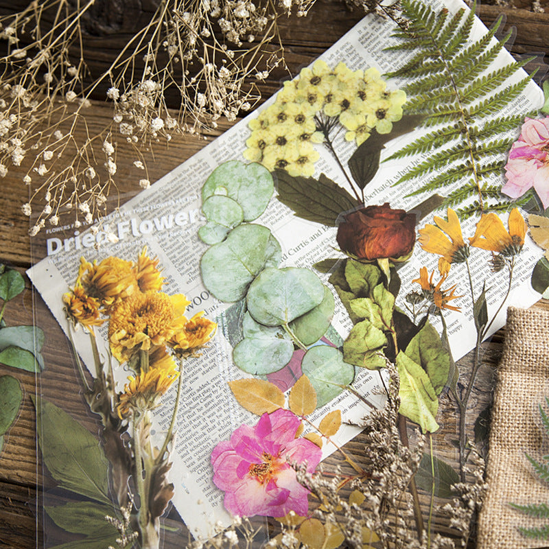 Weekend Floral Series PET Stickers for DIY Journals (6 pcs)
