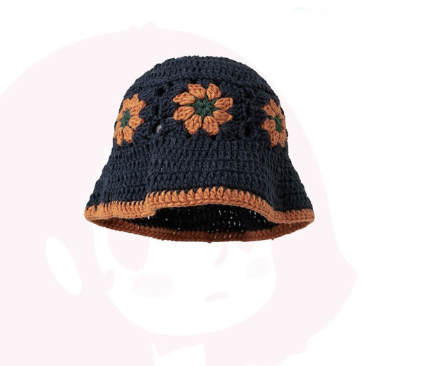 Cute Knit Crochet Hollow Basin Hat for Women and Men