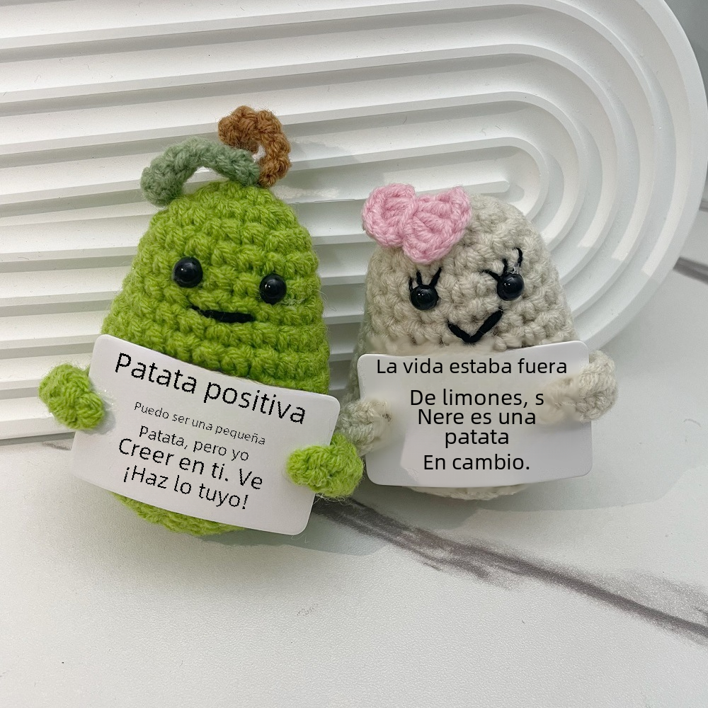 Handcrafted Crochet Potato Sunflower Planter Set
