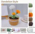 Hand-Knit DIY Tulip and Daisy Crochet Bouquet Kit