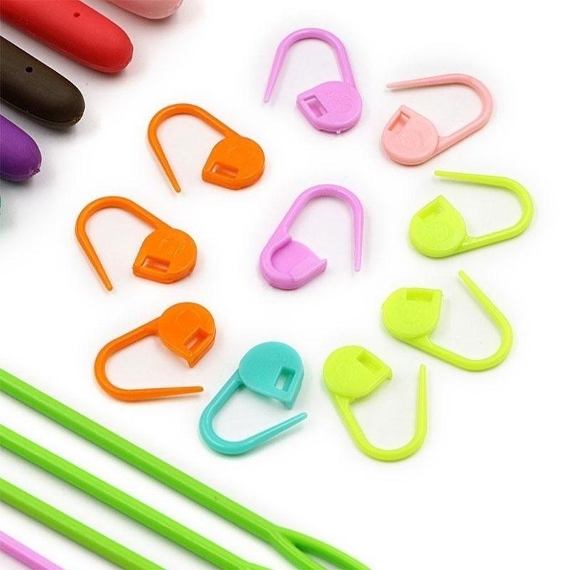 37pcs Ergonomic Extra Long Crochet Hook Set for Beginners