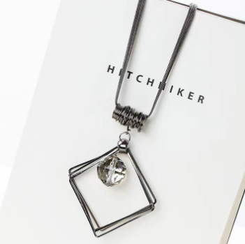 Crystal Necklace Sweater Chain