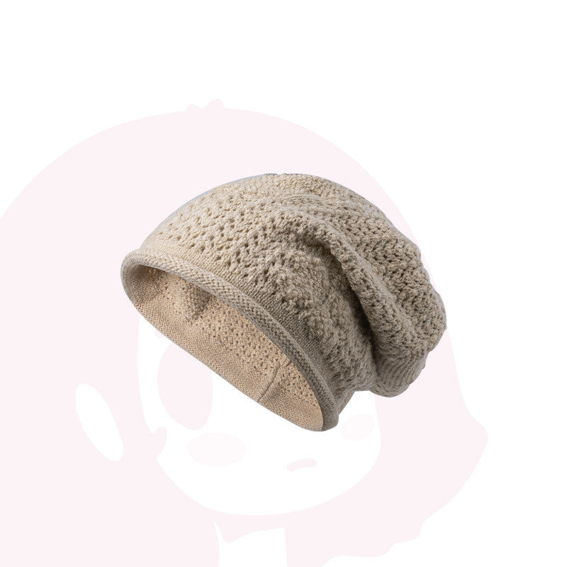 Loose Soft Crochet Wool Hat for Women