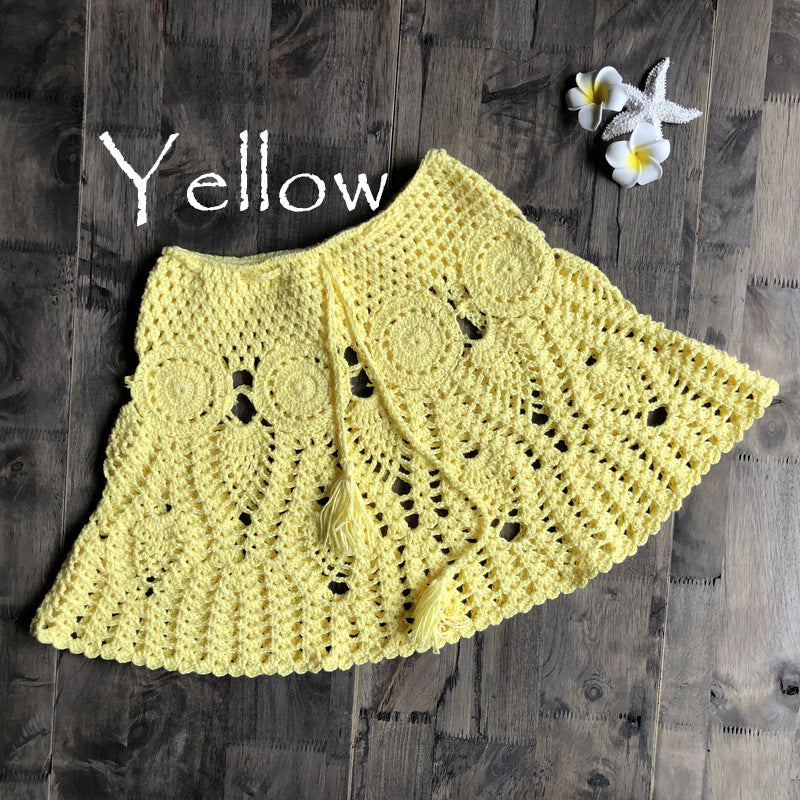 Handmade Crochet Bikini Skirt and Yoga Top
