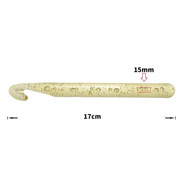 Premium ABS Thick Crochet Hooks - 5 Sizes Available