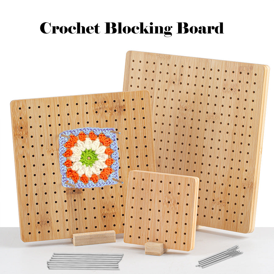 New DIY Yarn Weaving Mat with Bamboo Crochet Board