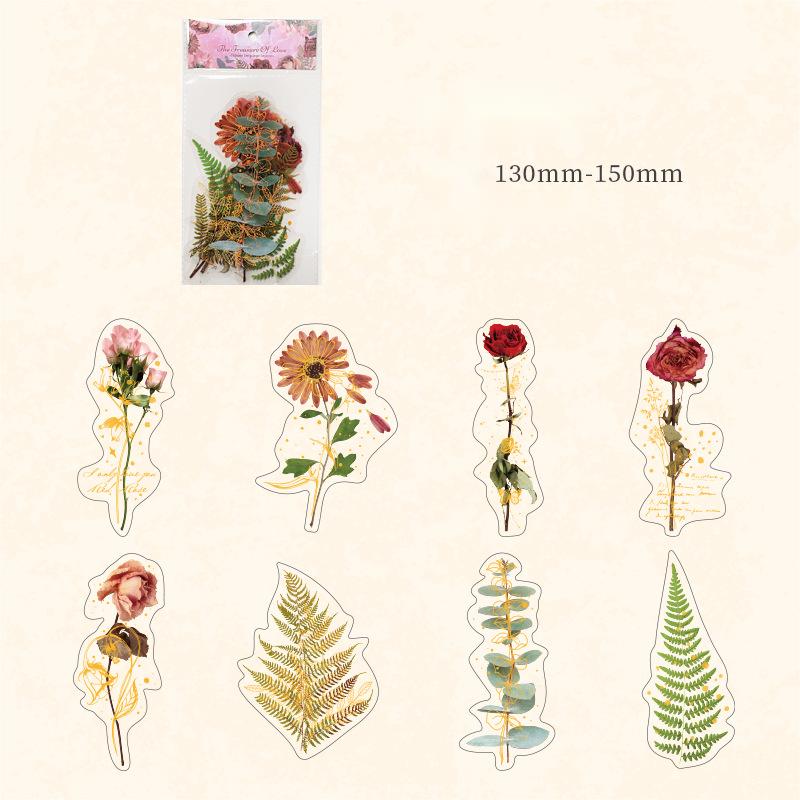 8 Sheets Nature Plant Clip Art for Diaries & Notebooks