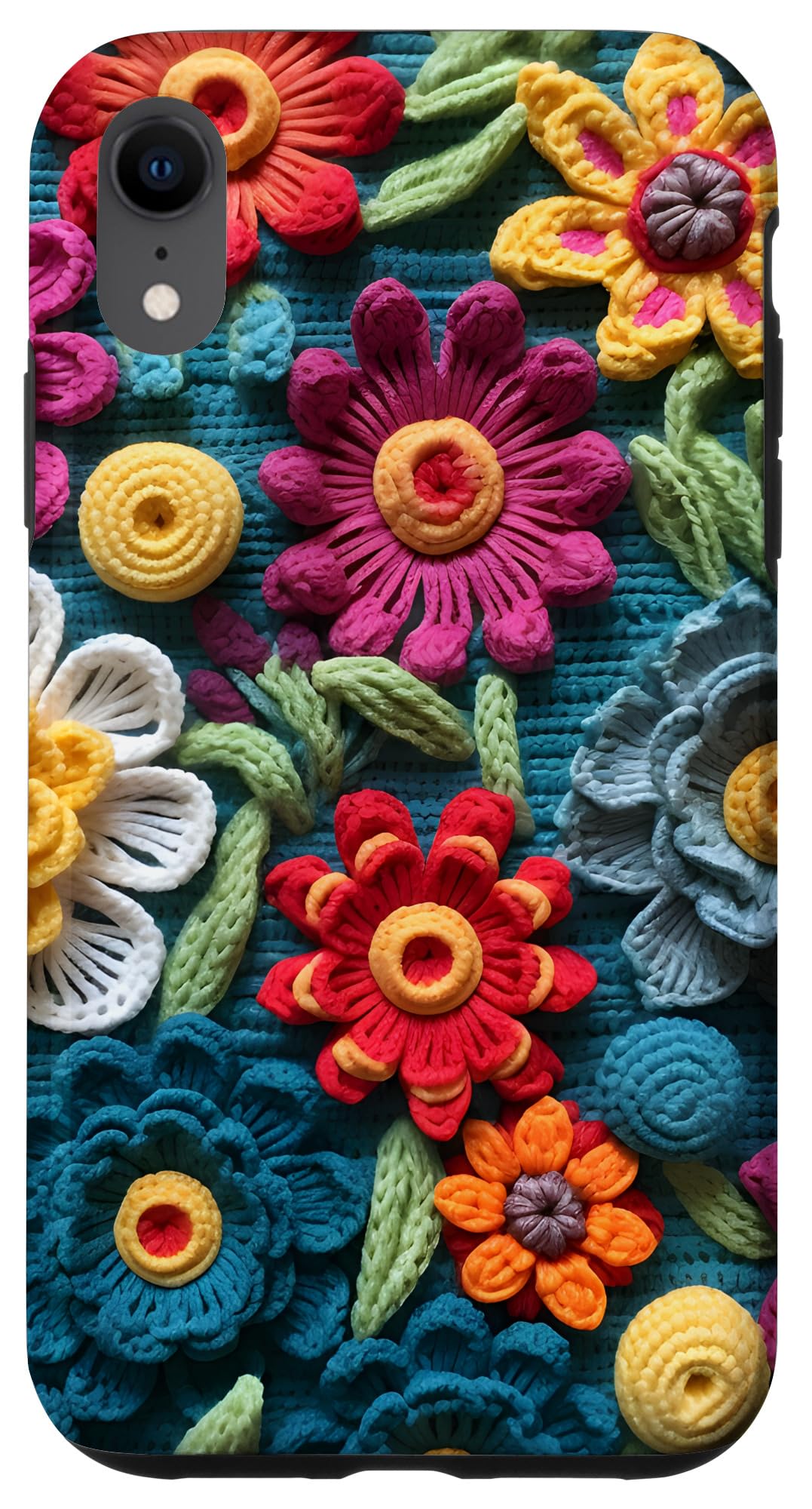iPhone XR Crochet Lovers Flowers Case