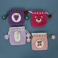Hand Knitted Women's Wool Crochet Coin Storage Bag