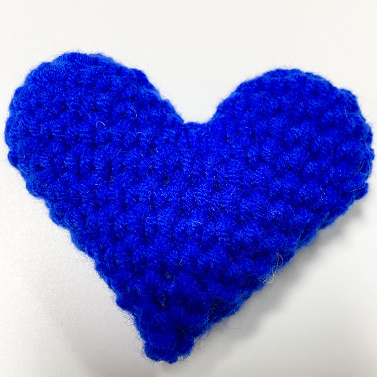 Handmade Crochet Heart Fabric Accessories and Materials