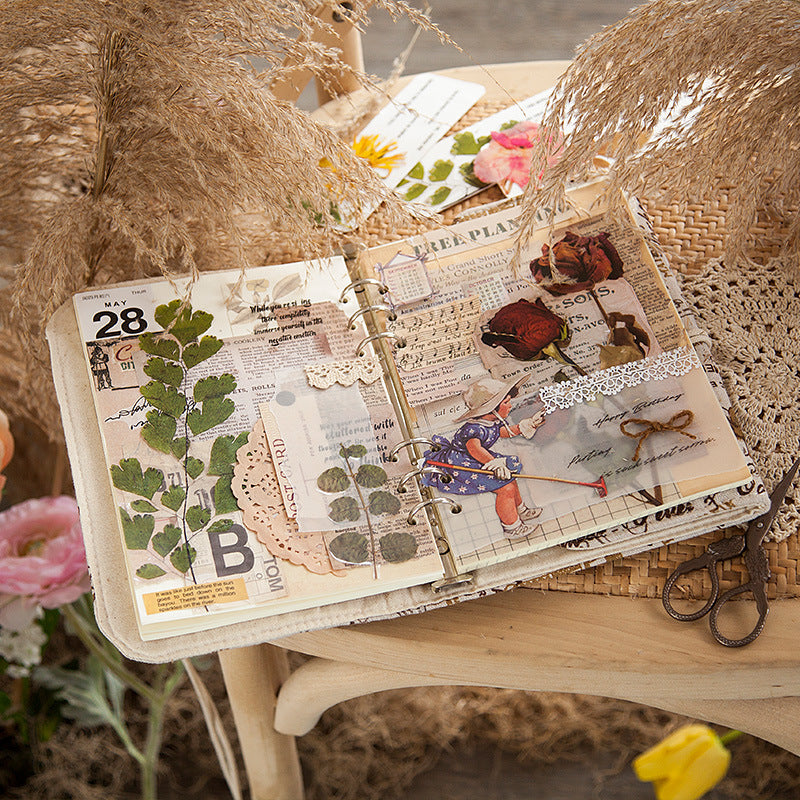 Weekend Floral Series PET Stickers for DIY Journals (6 pcs)