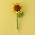 Classroom Markers Crochet Sunflower Graduation Gift