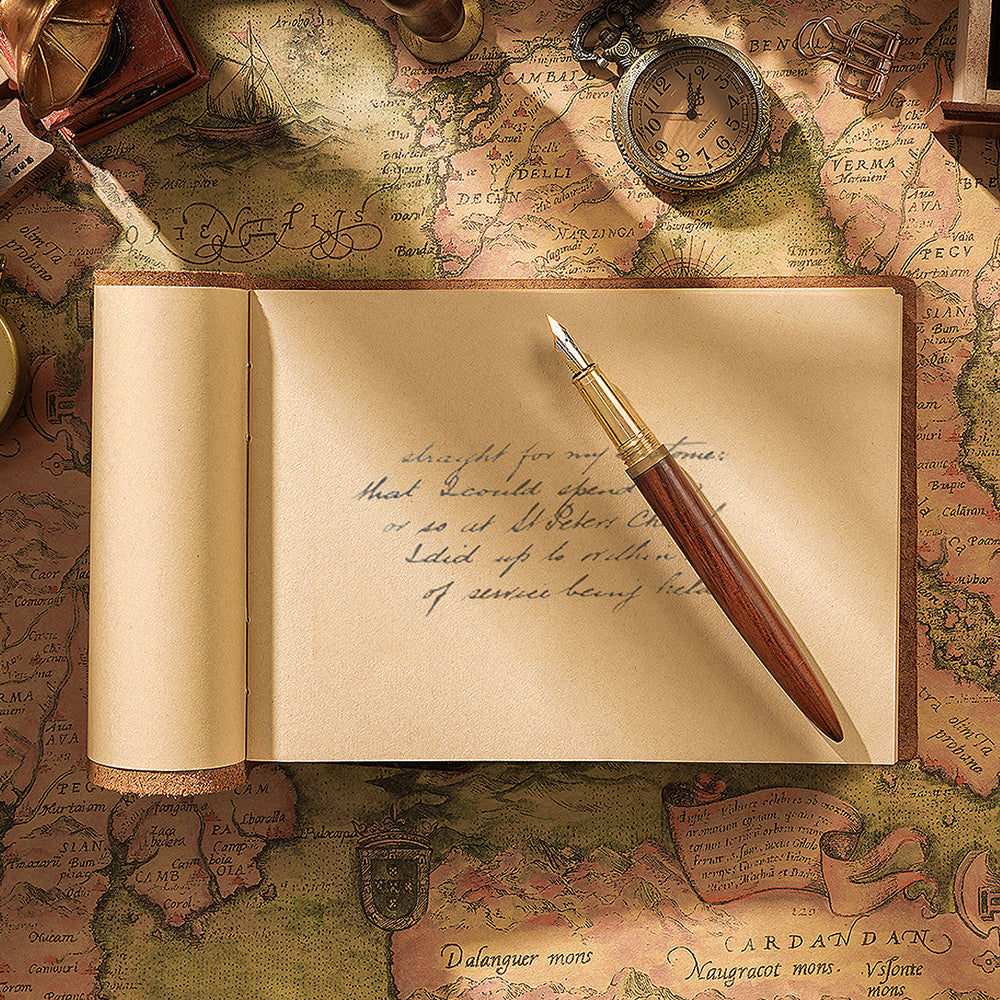 World Tour Handmade Leather Sketchbook - Vintage Diary