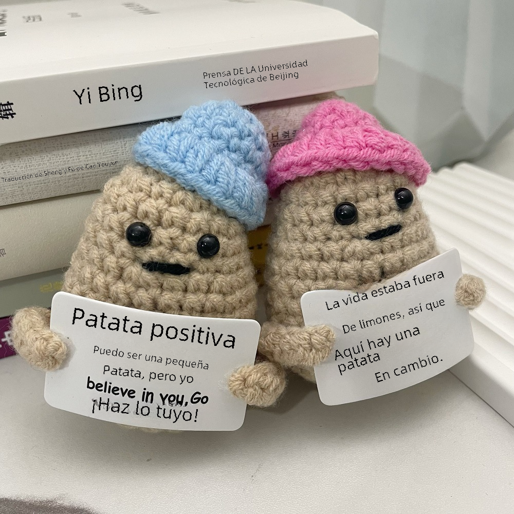 Handcrafted Crochet Potato Sunflower Planter Set
