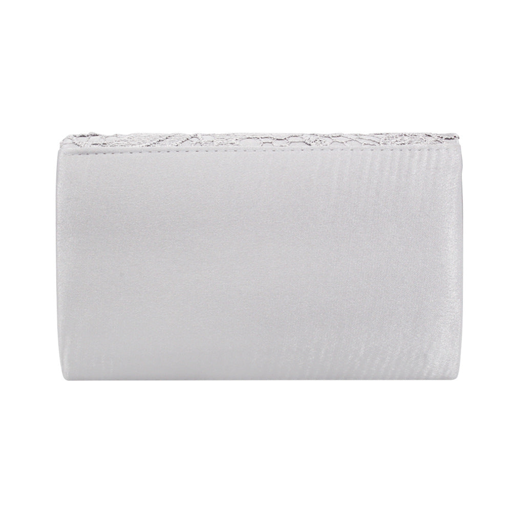Fashionable Lace Crochet Evening Clutch Handbag for Women