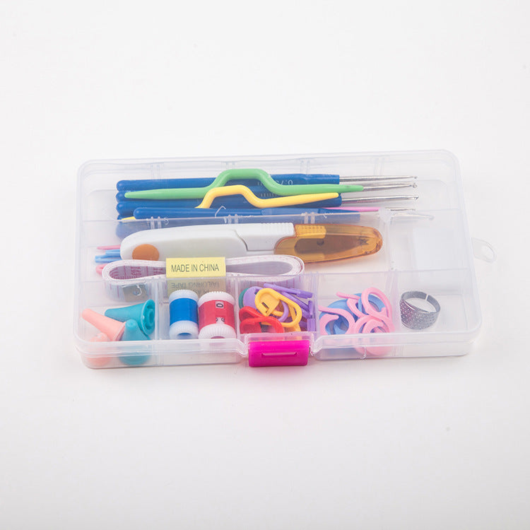 Crochet Set with Yarn and Tools for Crafting