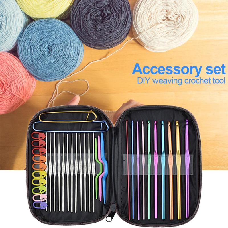 Hot Pink Leather Crochet Hook Set - 100 DIY Tools