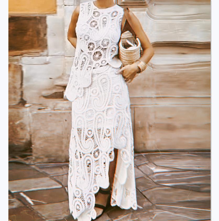 2023 Women's Summer Fashion Crochet Knit Short Skirt