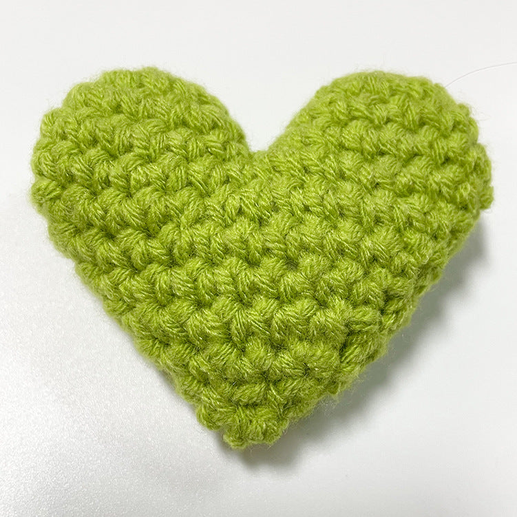 Handmade Crochet Heart Fabric Accessories and Materials
