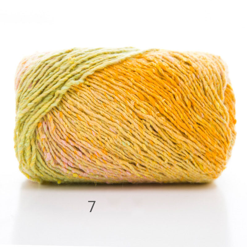 Artist Dyed Colorful Yarn for Crochet Scarf & Hat