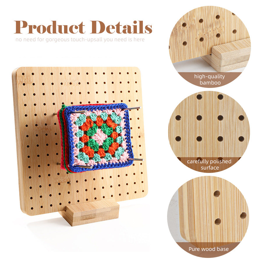New DIY Yarn Weaving Mat with Bamboo Crochet Board