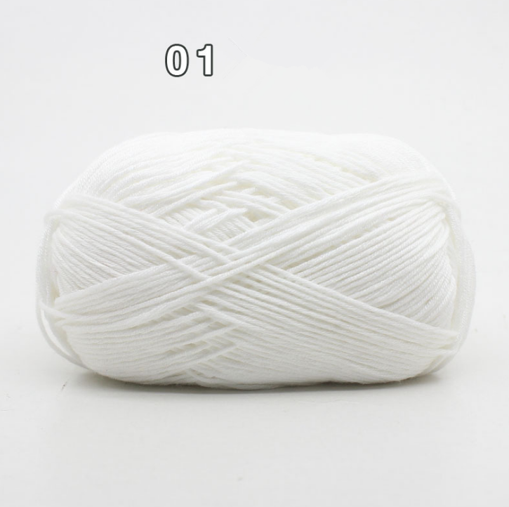 8-Ply Cotton Yarn for Baby Knitting and Crochet