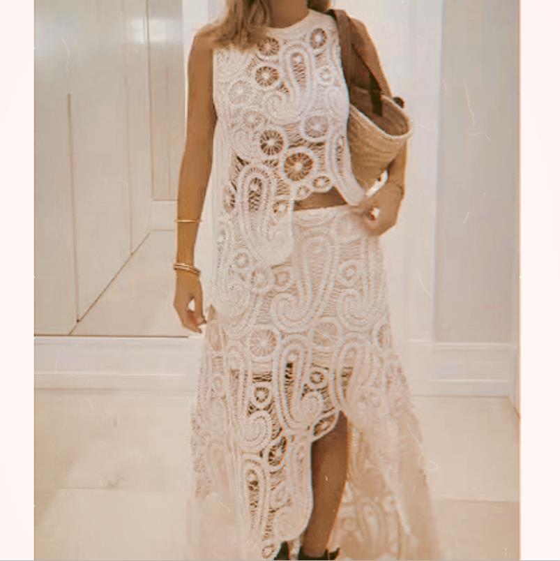 2023 Women's Summer Fashion Crochet Knit Short Skirt