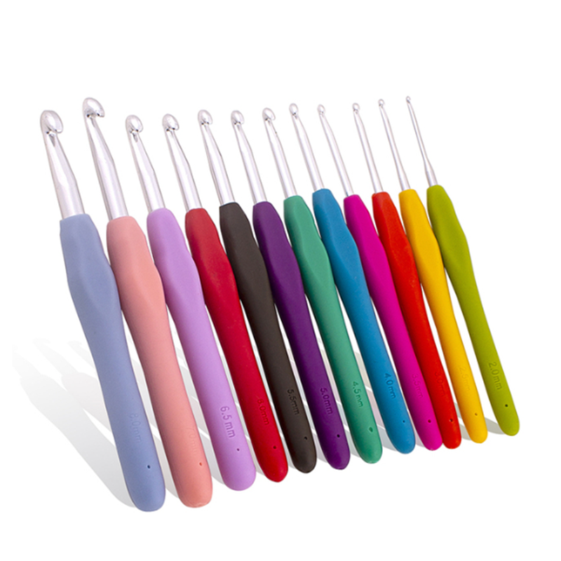37pcs Ergonomic Extra Long Crochet Hook Set for Beginners