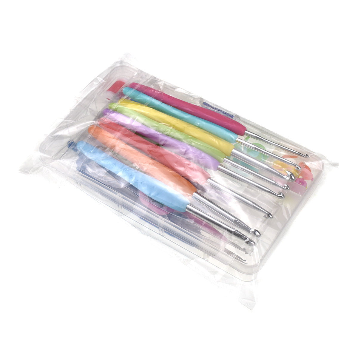 Crochet Set with Yarn and Tools for Crafting