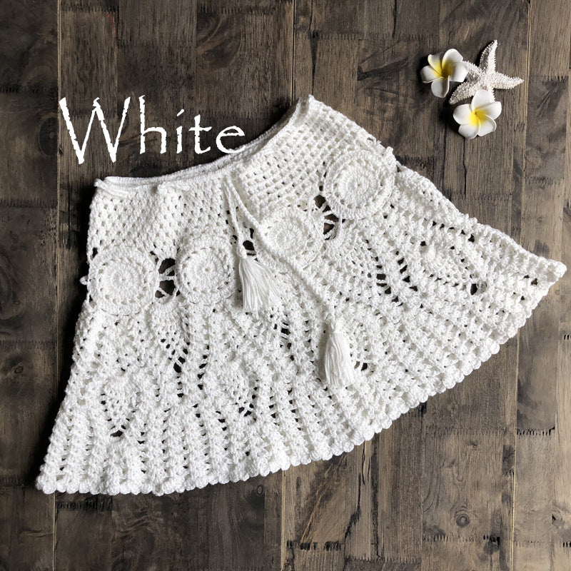 Handmade Crochet Bikini Skirt and Yoga Top