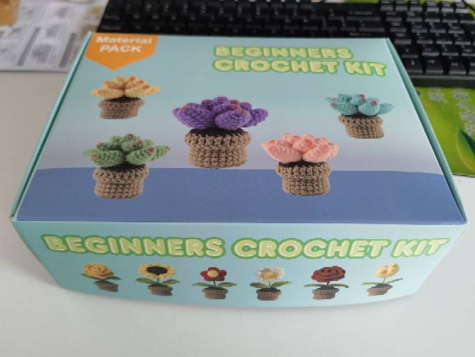 DIY Succulent Plant Kit - Handmade Crochet Materials