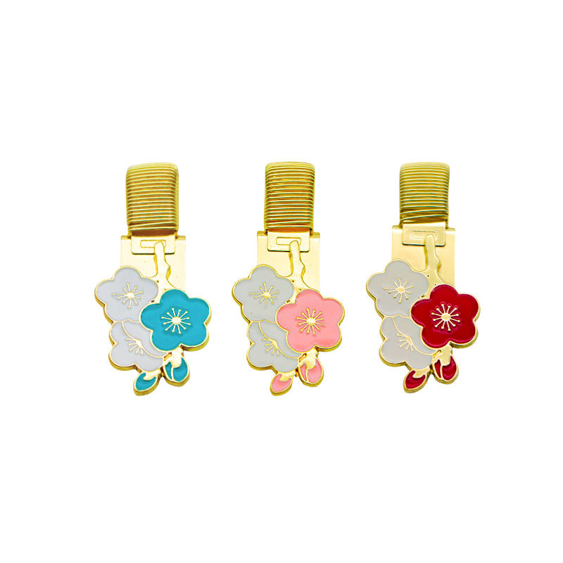 Cherry Blossom Steel Pen Clip for Notebooks and Journals